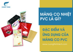 Màng co nhiệt PVC, đặt điểm, ứng dụng