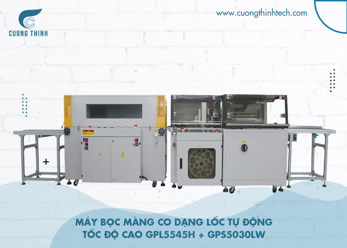  Máy bọc màng co dạng lốc tự động tốc độ cao GPL5545H + GPS5030LW 