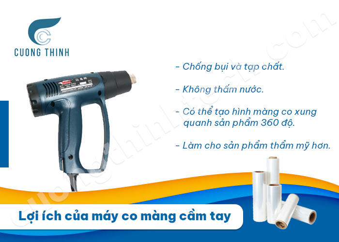 Lợi ích của máy co màng cầm tay