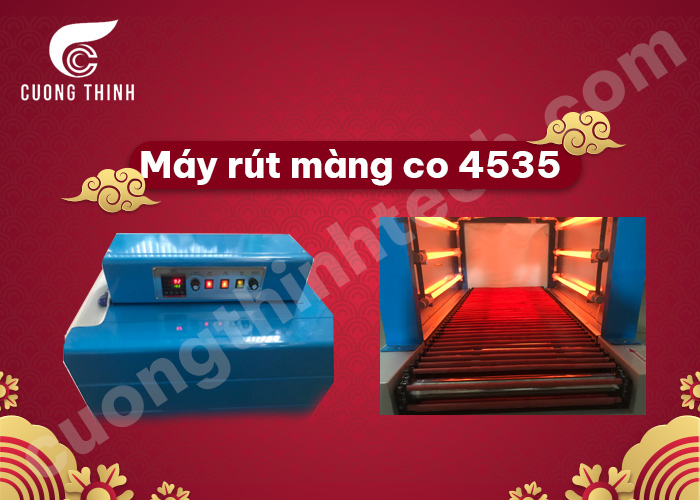 Máy rút màng co 4535 thiết bị được sử dụng rộng rãi trong thực phẩm, thủy sản