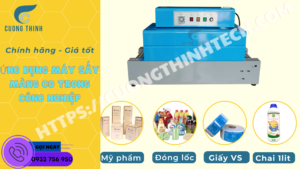 Ứng dụng của máy sấy màng co trong công nghiệp