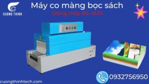 Máy co màng BS-4535 sử dụng nhiều trong lĩnh vực văn phòng phẩm  