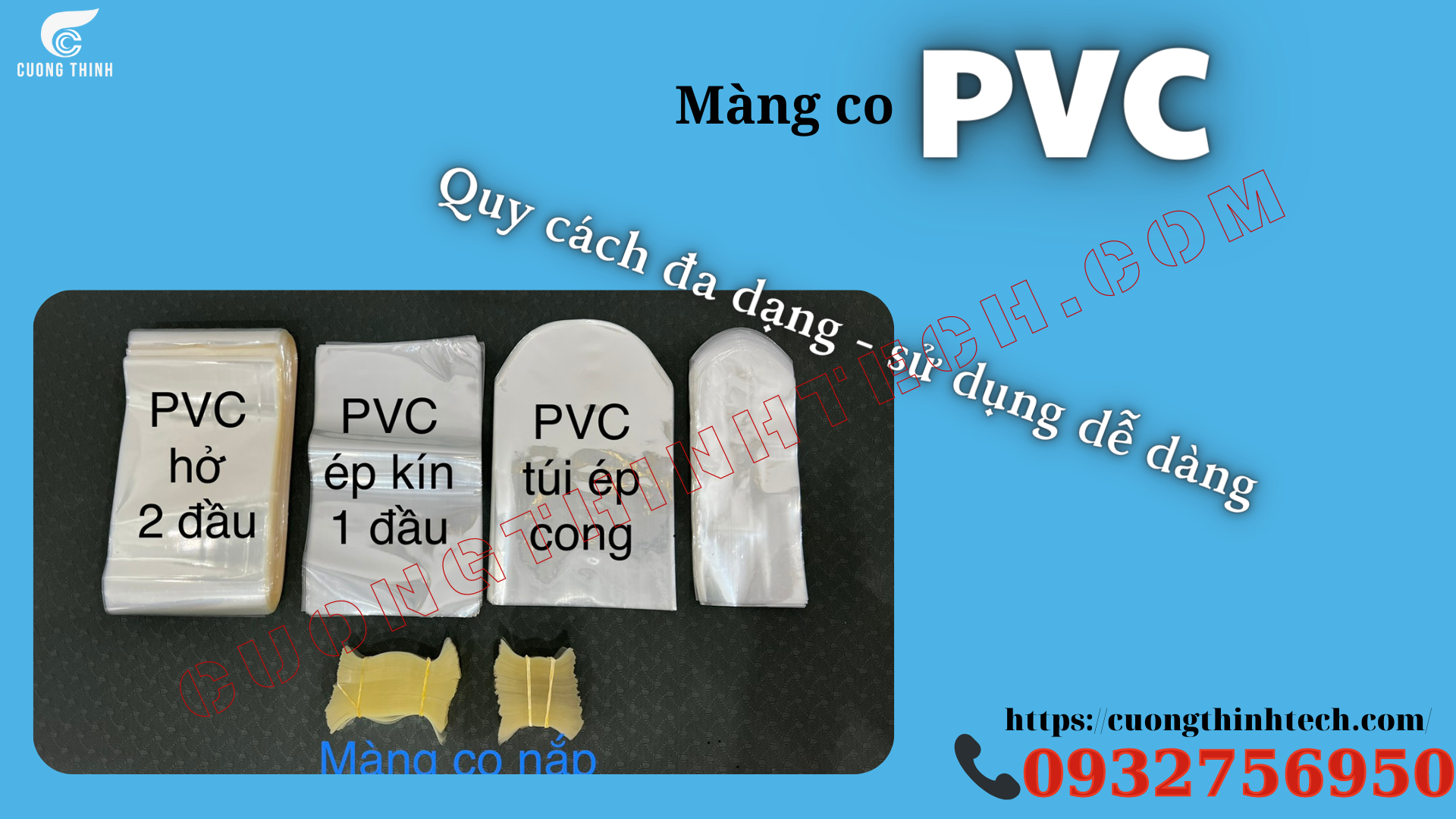 Các loại màng co PVC chất lượng tại Cường Thịnh