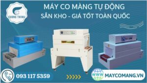 Máy rút màng co tự động giá rẻ