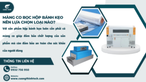 Máy bọc màng co lốc khay màu nước