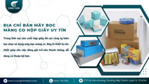 máy bọc màng co hộp giấy