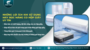 maý bọc màng co hộp giấy