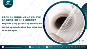 màng co pvc ép cong