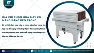 Máy co màng băng keo trong