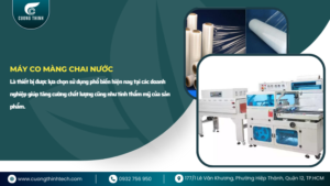 máy co màng chai nước