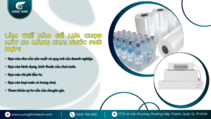 máy co màng chai nước