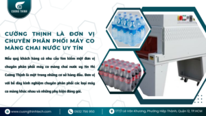 máy co màng chai nước