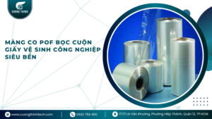 Màng co POF bọc cuộn giấy vệ sinh công nghiệp