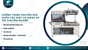 lỗi đường hàn miệng túi máy bọc màng co tự động 450L