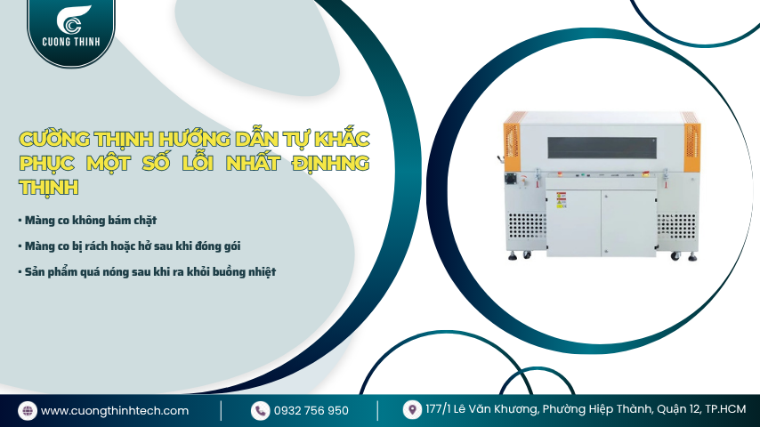 Sửa máy bọc màng co