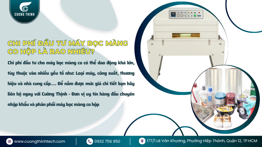 máy bọc màng co hộp