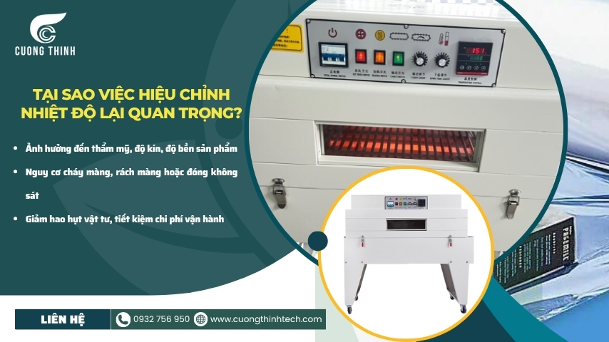 Cách hiệu chỉnh nhiệt độ máy co màng