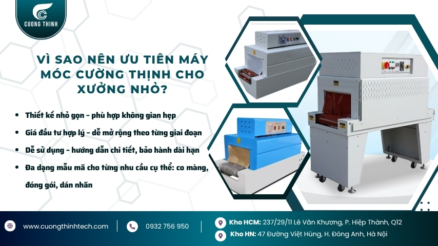 máy cho xưởng nhỏ
