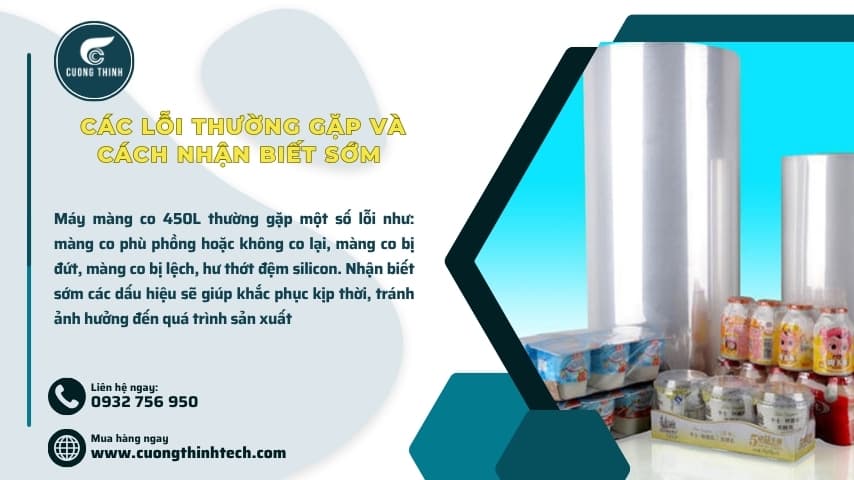 Lỗi thường gặp của máy bọc màng co tự động 450L