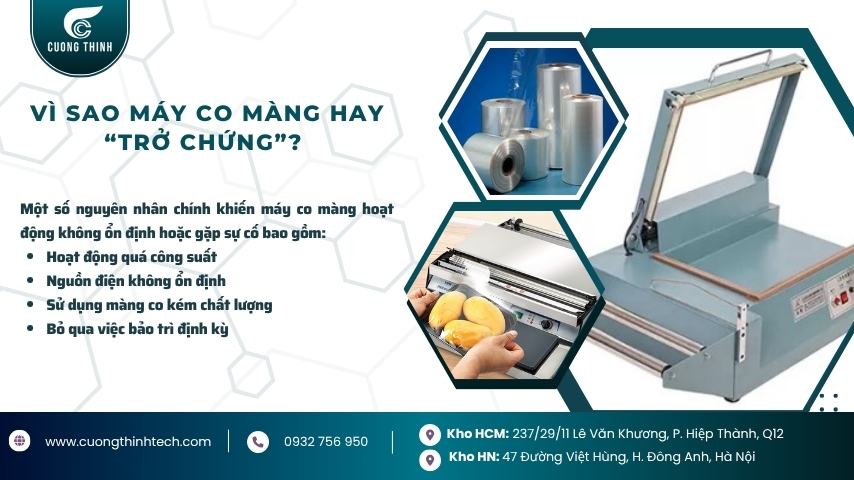 sửa chữa máy co màng quận 12