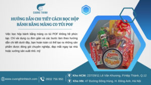 Màng co túi pof bọc hộp bánh
