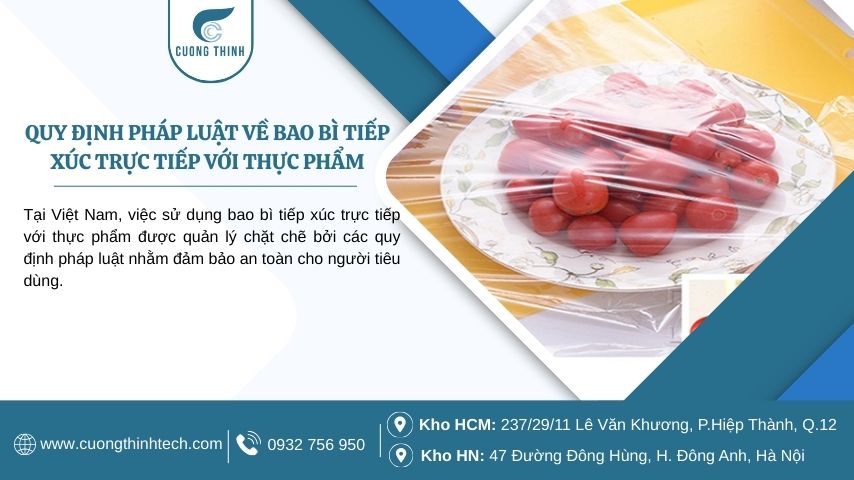 Đóng gói thực phẩm tiêu dùng nhanh bằng màng co