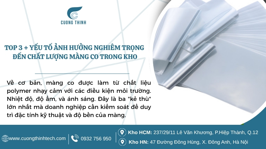 Cách bảo quản màng co đúng cách trong kho 