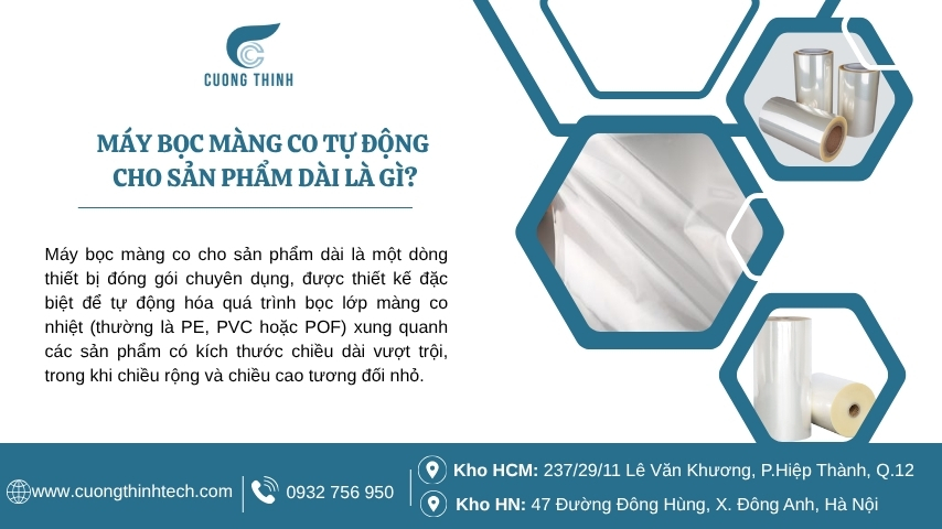 Máy Bọc Màng Co Tự Động Cho Sản Phẩm Dài