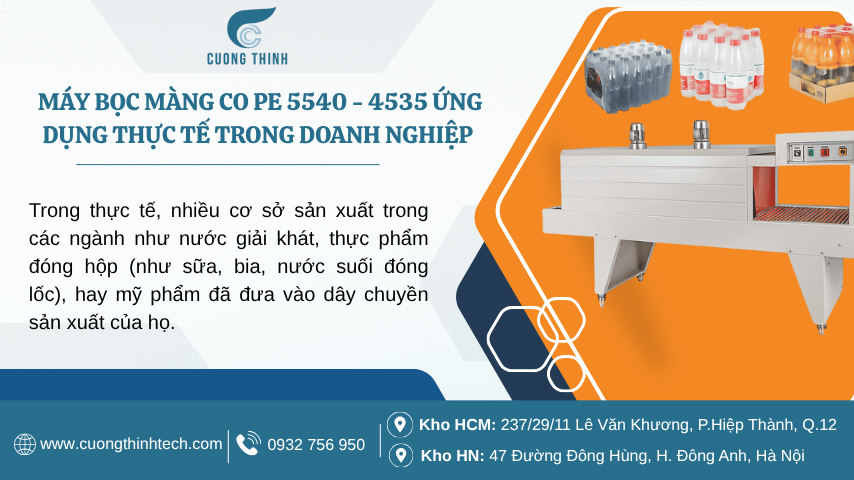 Máy bọc màng co PE 5540-4535 