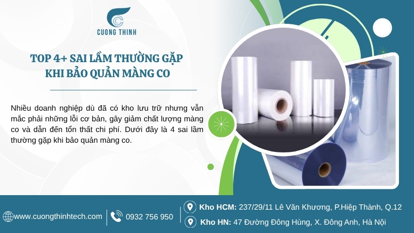 Cách bảo quản màng co đúng cách trong kho 
