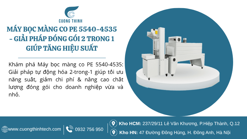 Máy bọc màng co PE 5540-4535