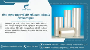 Ứng dụng màng co giỏ quà