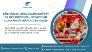 Màng co giỏ quà đa dạng độ dày và kích thước size