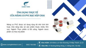 Quy trình sử dụng màng co PVC bọc nắp chai
