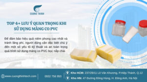 Quy trình sử dụng màng co PVC bọc nắp chai