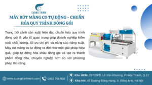Máy rút màng co tự động - Chuẩn hóa quy trình đóng gói