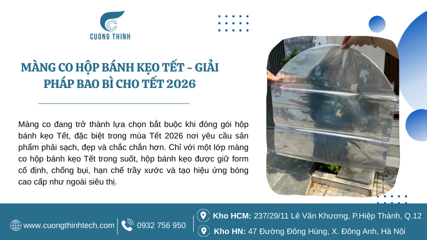 Màng co hộp bánh kẹo tết