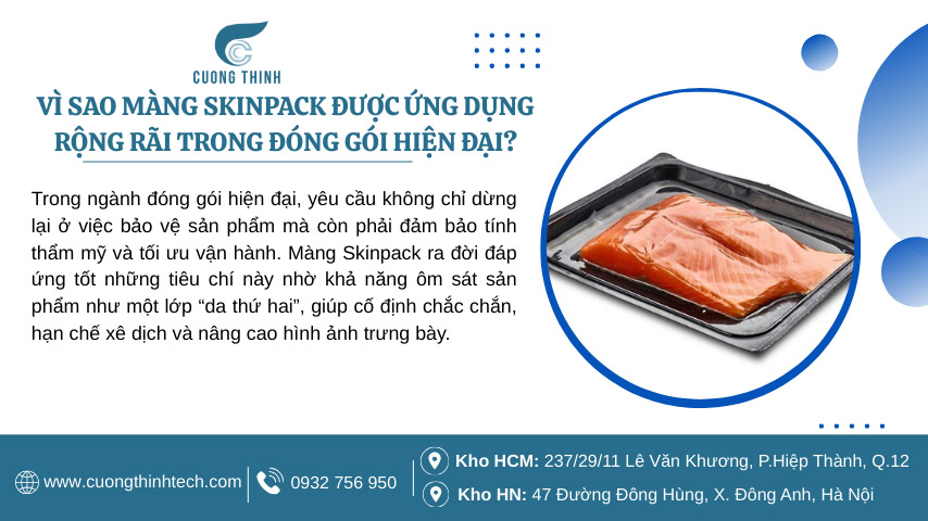 Vì sao màng Skinpack được ứng dụng rộng rãi trong đóng gói hiện đại?