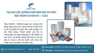 Máy bọc màng co cho sản phẩm nhỏ có chiều dài