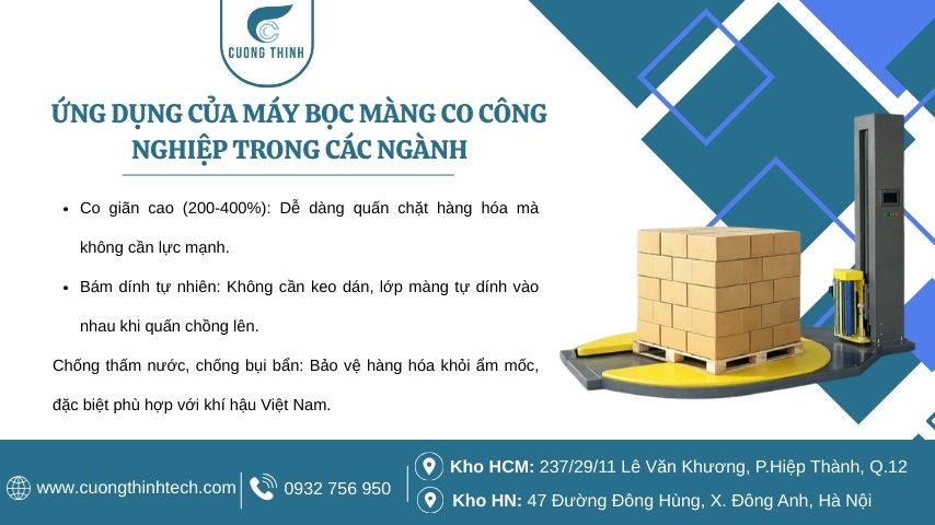 Đặc tính nổi bật của màng co quấn hàng