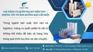 Giá màng co quấn pallet hiện nay - Những yếu tố ảnh hưởng bạn cần biết
