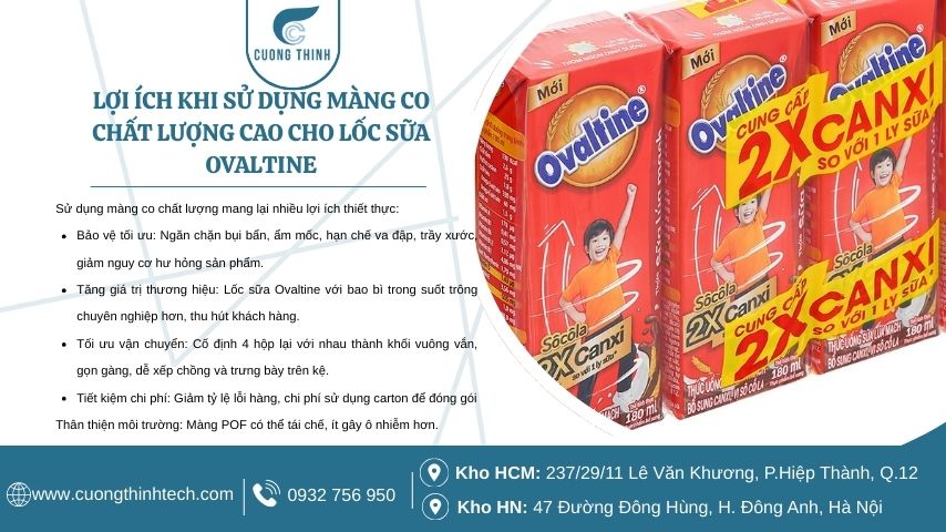 Ngày càng nhiều doanh nghiệp sữa và đồ uống tại Việt Nam chuyển sang sử dụng màng co lốc sữa thay cho các giải pháp bao bì truyền thống.