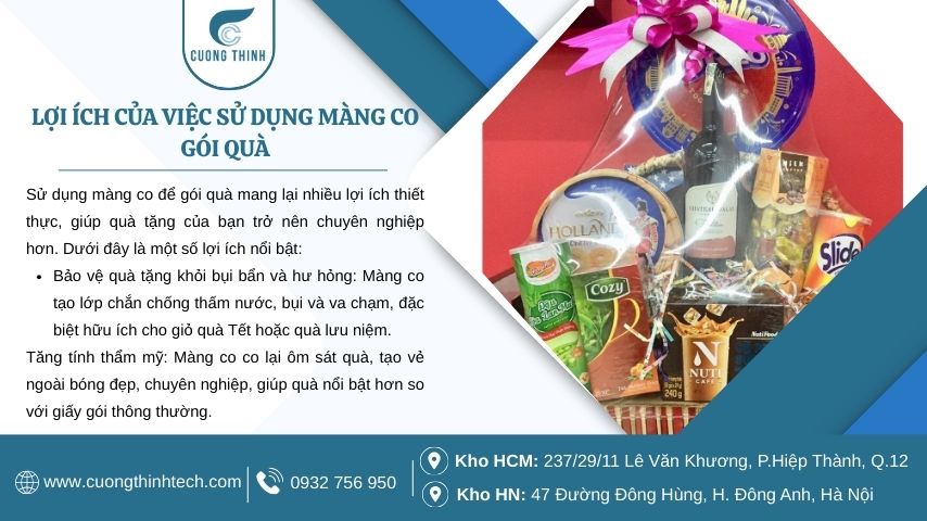 Cách sử dụng màng co gói quà - Lợi ích của việc sử dụng màng co gói quà