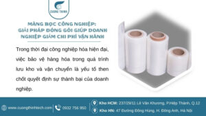 Màng bọc công nghiệp Giải pháp đóng gói giúp doanh nghiệp giảm chi phí vận hành