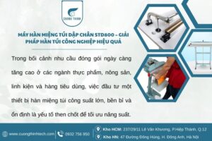 Máy Hàn Miệng Túi Dập Chân STD800 – Giải Pháp Hàn Túi Công Nghiệp Hiệu Quả