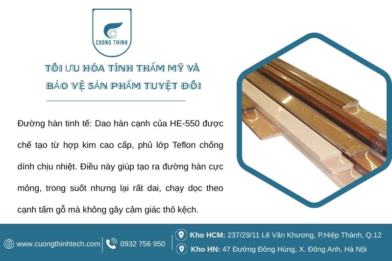 Máy Bọc Màng Co Tự Động HE-550 + Máy Co 5530 - Tối ưu hóa tính thẩm mỹ và bảo vệ sản phẩm tuyệt đối