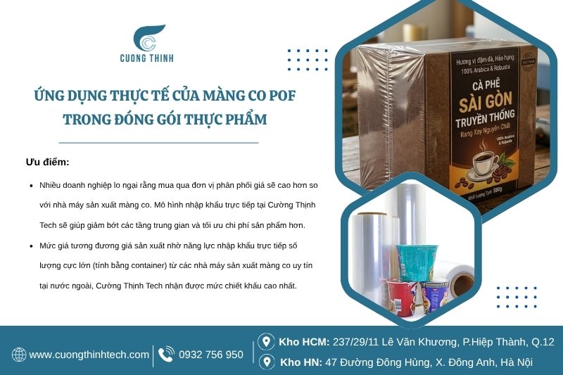 Ứng dụng thực tế của màng co POF trong đóng gói thực phẩm