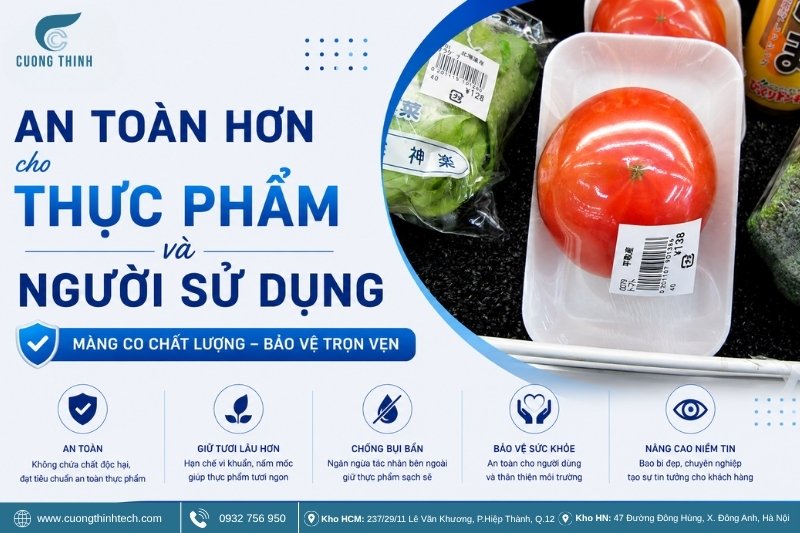 An toàn hơn cho thực phẩm và người sử dụng