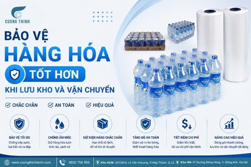 Bảo vệ hàng hóa tốt hơn khi lưu kho và vận chuyển
