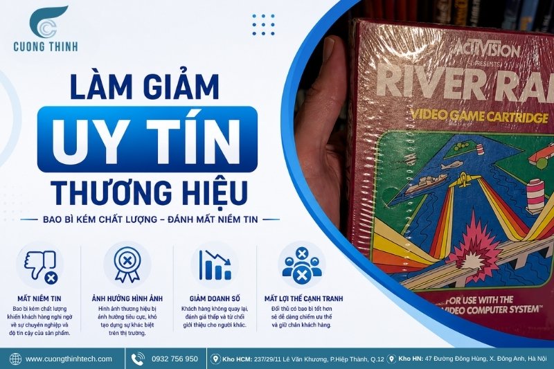 Bao bì kém chất lượng gây ảnh hưởng gì - Làm giảm uy tín thương hiệu